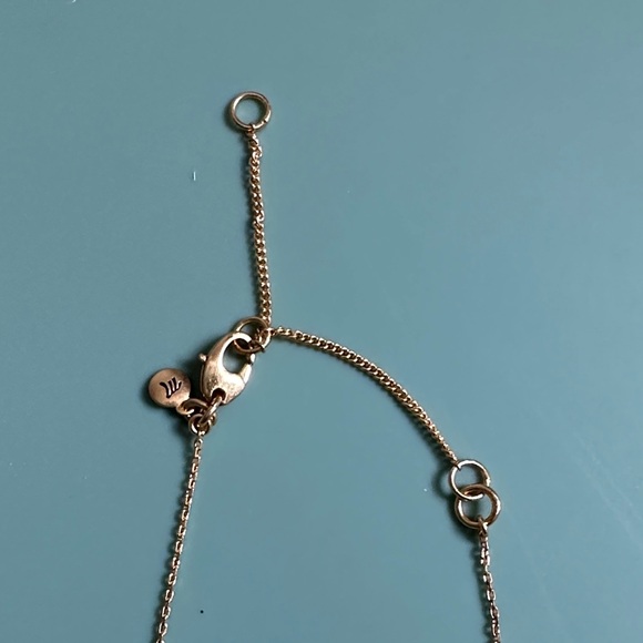 Madewell Gold Bowtie Pasta Pendant Necklace - Picture 4 of 5